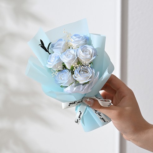 드림코브 비누꽃 드라이플라워 미니꽃다발, 핑크빛