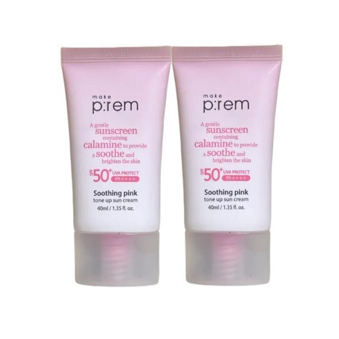 칙칙한 피부톤, 이제 안녕! 촉촉하게 빛나는 핑크빛 피부를 위한 선택 메이크프렘톤업선크림