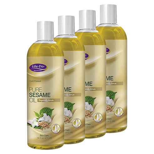 라이프플로헬스 퓨어 오일, 473ml, Sesame, 4개
