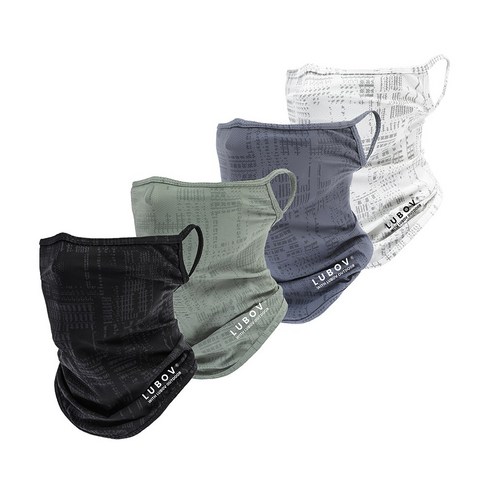 햇살을 차단하고 야외 활동 중 편안함과 시원함을 유지하는 류보브 자외선 차단 스포츠 쿨 마스크