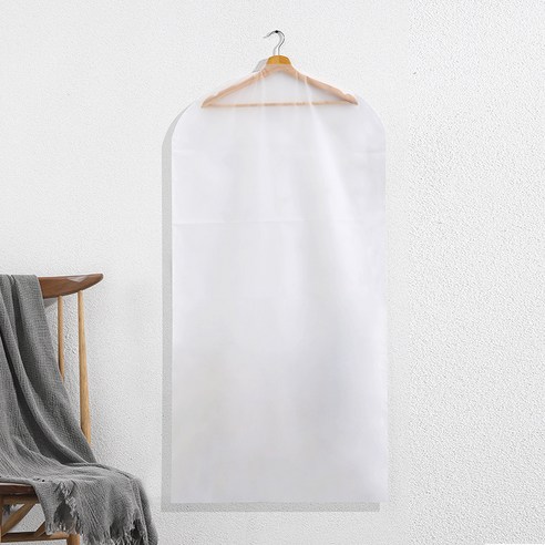2900 투명 프린트 포켓 의류 방진 덮개, 1 건, 투명 라지 60x120cm