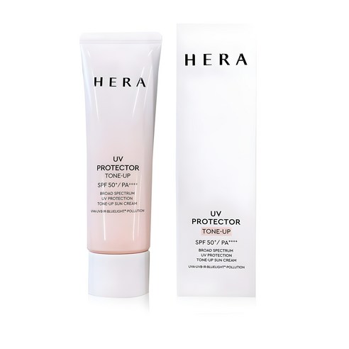 찬란한 햇살 아래 빛나는 피부를 위한 선택, 헤라 UV프로텍터 톤업 선크림 헤라톤업