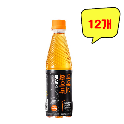 현대약품 미에로화이바 스파클링 제로, 350ml, 12개 현대약품 미에로화이바 스파클링 제로, 350ml, 12개