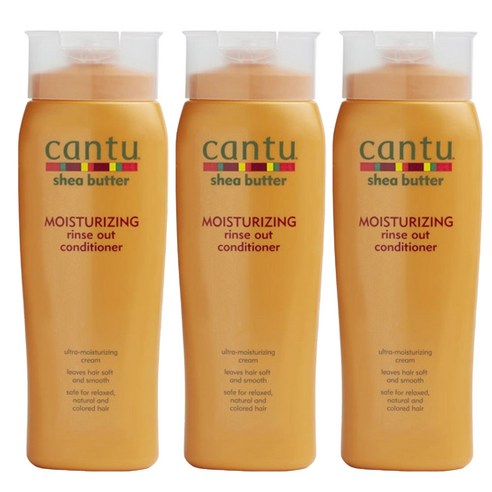 칸투 시어 버터 모이스처라이징 린스 아웃 컨디셔너, 3개, 400ml