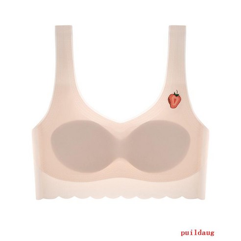 브래지어 통기성 조끼 여름 속옷 얇은 원활한 유방 랩 끈이없는