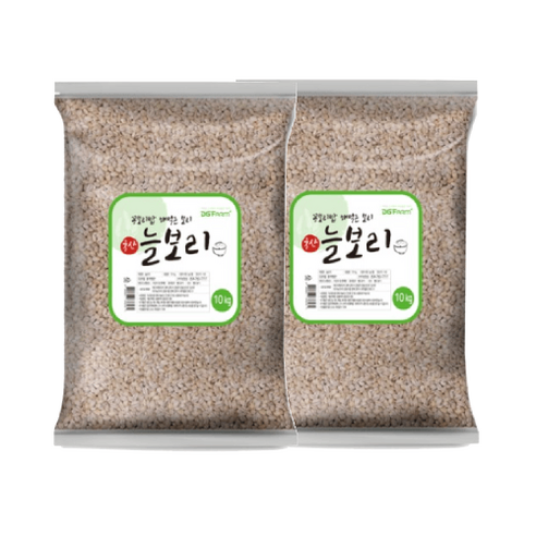 건강한밥상 국산 늘보리쌀, 10kg, 2개