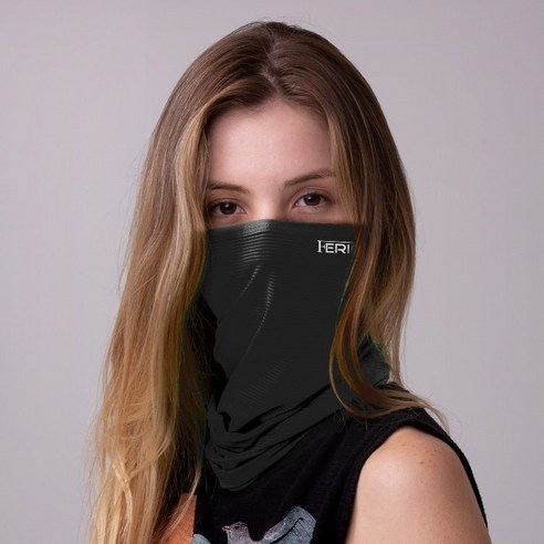 페리온 쿨론 귀걸이 멀티스카프, 블랙, 2개