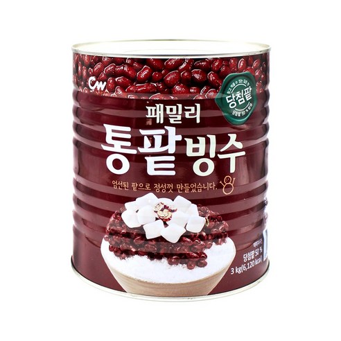 청우식품 패밀리 통팥빙수, 3kg, 1개, 3kg, 1개