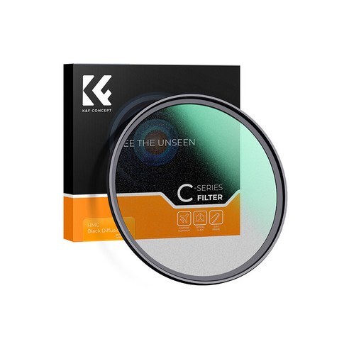 K&F CONCEPT NANO-C 1/4 블랙미스트 필터 AGC Glass 구경 옵션선택, 62mm
