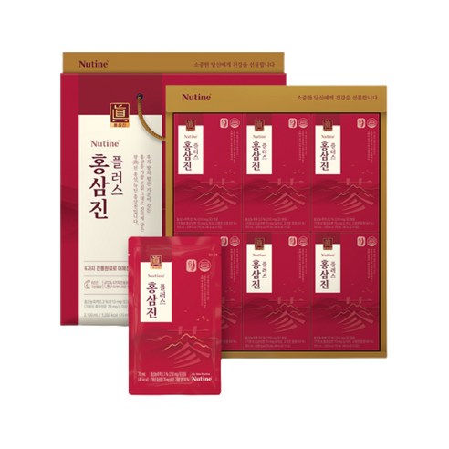 뉴틴 홍삼진 플러스 70ml 30포 1세트 홍삼진액즙 이노앤, 파우치, 선택= 1
