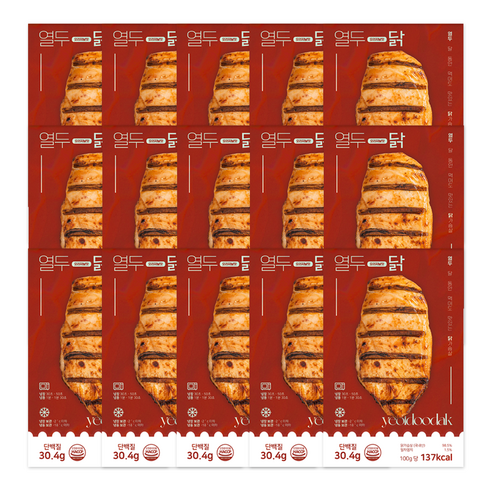 [열두닭] 오븐으로만 조리한 닭가슴살 오리지널 훈제맛, 100g, 100개