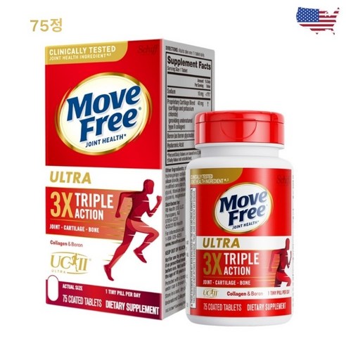 Move Free 무브프리 콜라겐 조인트 연골 보호대 울트라  9국 특허 콜라겐+붕소 미국산