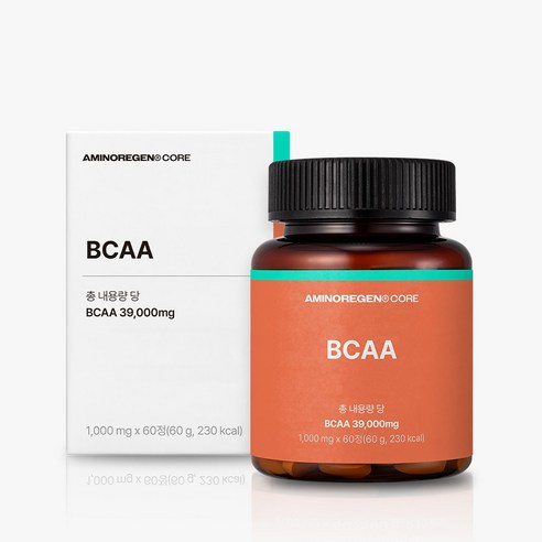아미노리젠 코어 BCAA 근육 회복 영양제, 2박스, 60정