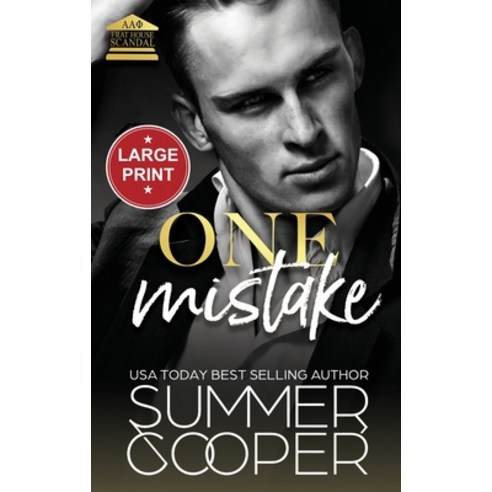 (영문도서) One Mistake: A Second Chance New Adult Romance (Large Print Hardback) Hardcover, Lovy Books, English, 9781836700098