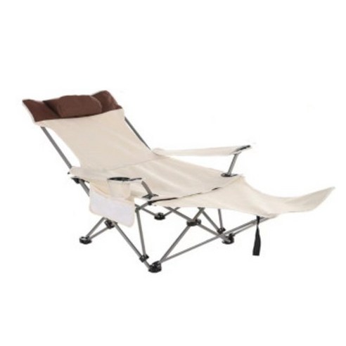 캠핑과 그 밖의 활동을 위한 편안하고 편리한 각도 조절 누울 수 있는 캠핑 의자
