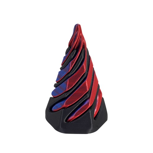 불가능한통과 피젯 퍼즐 3D프린터, 육각뿔 5.5cm, 레인보우 레드블루 (P022), 1개