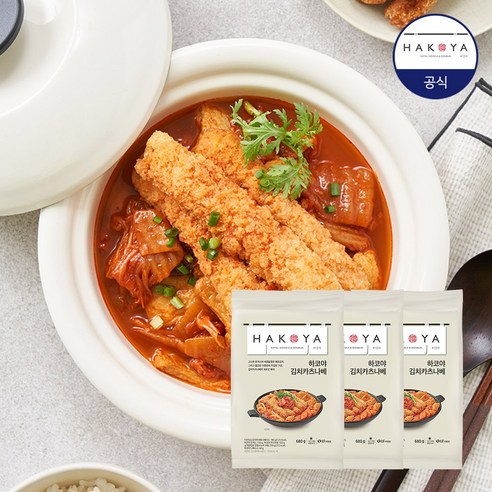 하코야 김치카츠나베 680g x 3개