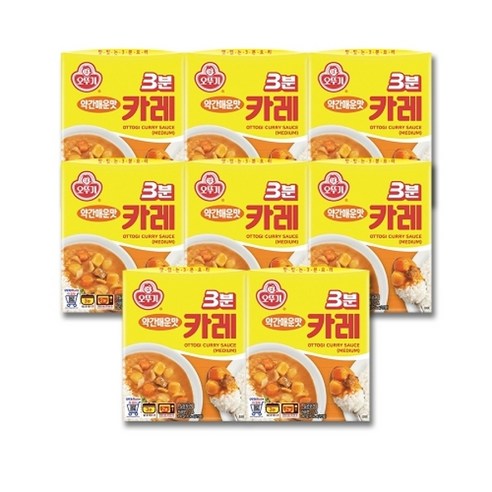 외갓집 [오뚜기] 3분 카레 약간매운맛 200g X 8개