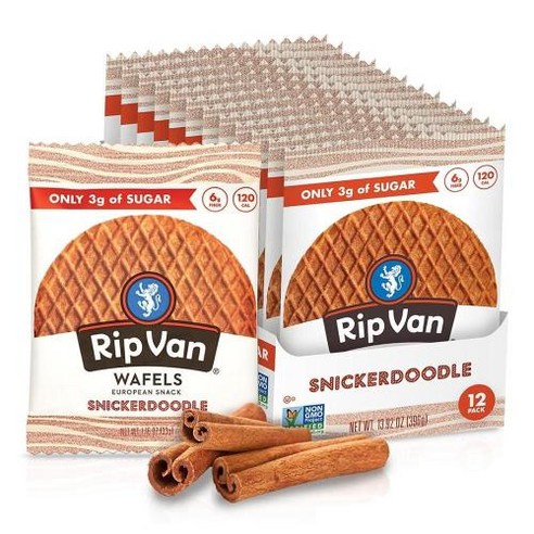 Rip Van Wafels 스니커두들 스트룹와플 12팩 418421, 1.16 Ounce (Pack of 12) 418421