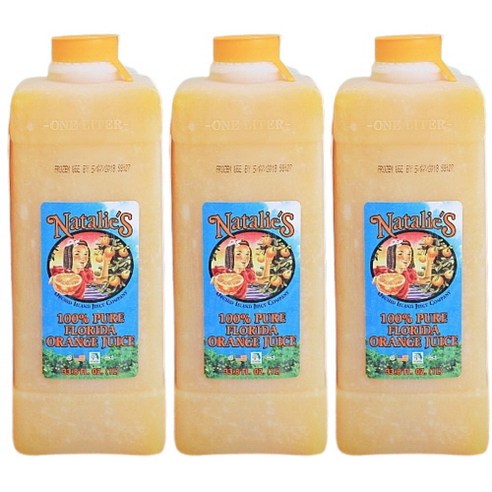 코스트코 나탈리스 착즙 오렌지 주스 1000ml 6개 착즙 주스, 1L