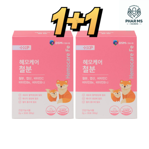 [팜스핸드]어지럽고 현기증 나거나 피곤할때 맛있게 하루 한포 먹는 리포퍼 철분, 1세트, 60정