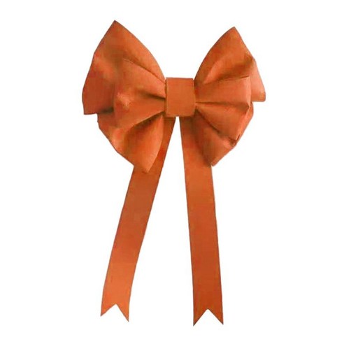 Bowknot 장식 소품 액세서리 장식품 배경 벽 결혼식 휴가를위한 큰 활, 옥스포드 원단, 주황색