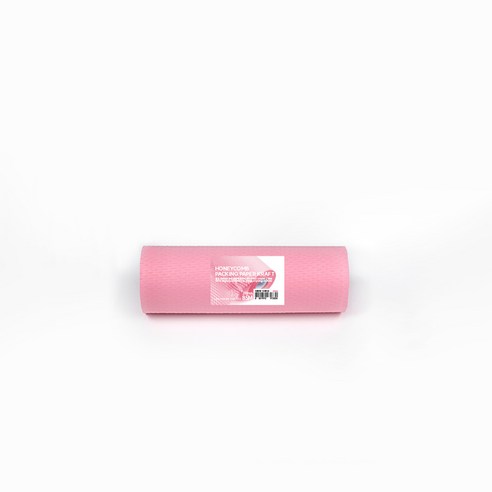 PaperPhant 미니 벌집 크라프트 종이 완충재 포장지 200mm(폭) 85M(길이), 1개, 핑크