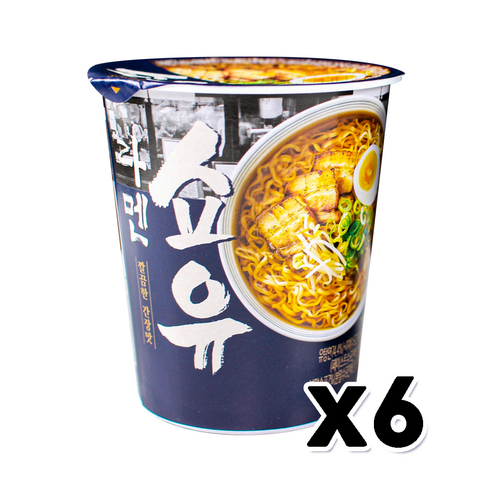 쇼유라멘 깔끔한 간장맛 컵라면 75g x 6개