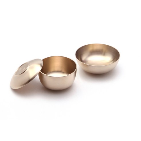 [G94AA]유기 제사 식기(대) 3pcs, 연공기(대)+뚜껑+대접