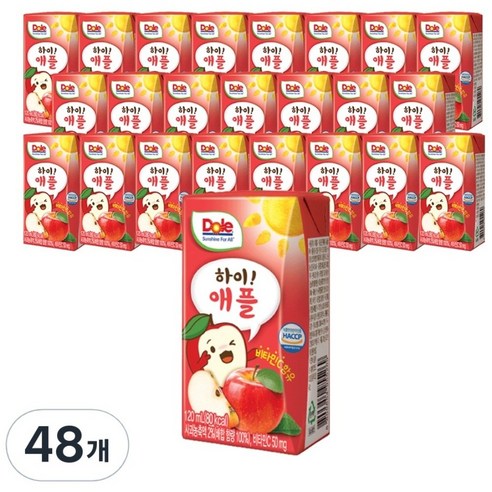 돌 하이 애플 주스, 48개, 120ml