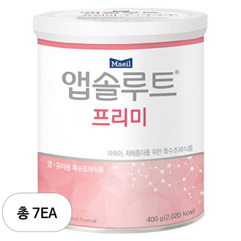 매일유업 앱솔루트 프리미 분유, 400g, 7개