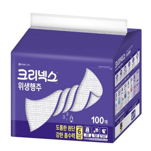 유한킴벌리 스카트 위생행주, 100매, 1개