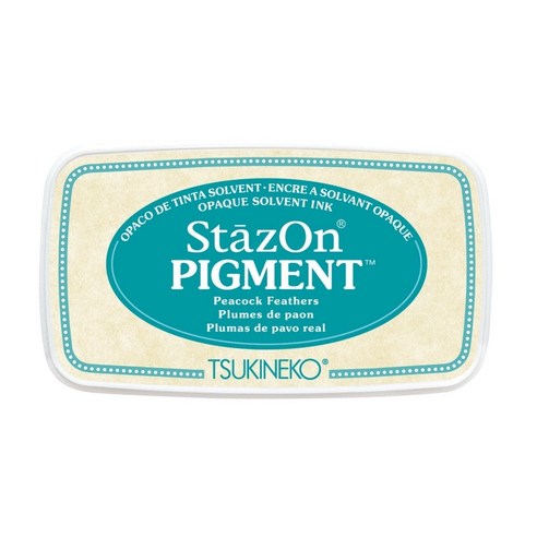 츠키네코 스테이즈온 피그먼트 잉크패드 사무용 공예 다꾸 스탬프, 1개, SZ-PIG-062