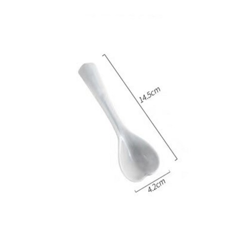 FREELIFE 세라믹 접시 세트 노르딕 플레이트 창의 YZ-591, 1pc spoon gray-622