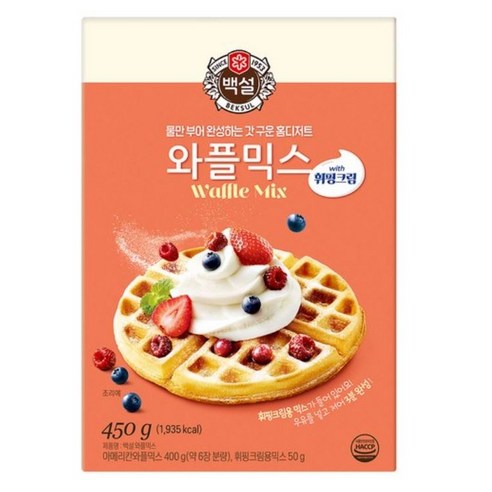 백설 와플믹스, 450g, 1개