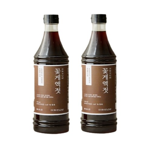 이영자 파김치 미자언니네 꽃게액젓 900ml, 2개