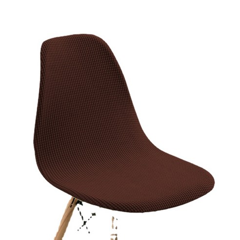 공급 Eames 스트레치 의자 커버 와플 미니멀리스트 테이블 의자 커버 책상 의자 커버, Eames방수브라운, 长宽50cm以内