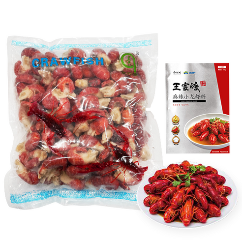 홍팡팡 중국식품 민물가재꼬리와 왕가두 소스 SET