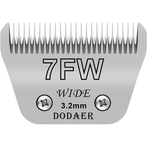 앤디스 탈부착 강아지 이발기 스테인레스 교체날 Andis/Oster A5/Wahl KM10 시리즈 호환용, 1개, 7FW(3.2mm)
