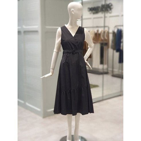 [ZOOC]V넥 벨티드 슬리브리스 원피스 Z231MSE008(3120044) 백화점
