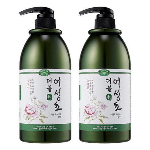 더블모 어성초 샴푸 플로럴향, 1000ml, 2개