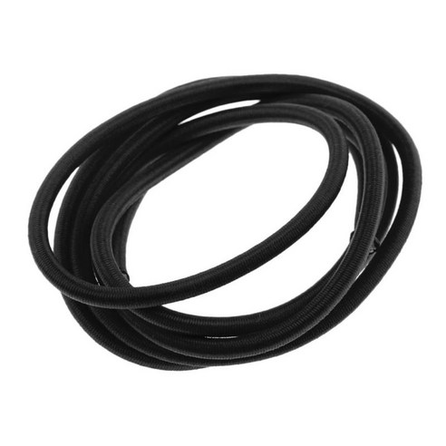 4mm 탄성 번지 로프 해양 충격 코드 - 루프 랙 2m에 묶음, 블랙, 2m, 설명