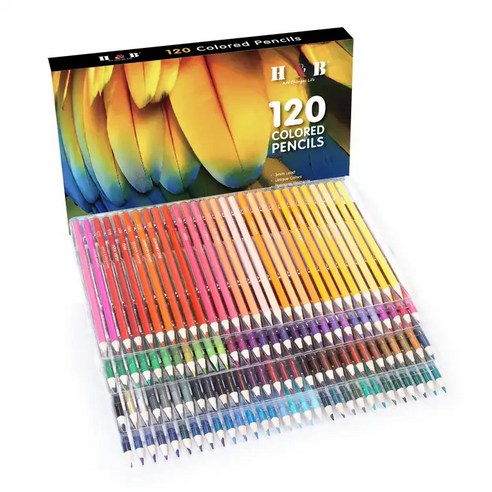 HB문화사 프리미어 전문가용 아티스트 유성 가방타입케이스 색연필 셋트 72색 120색, 1개, 120종