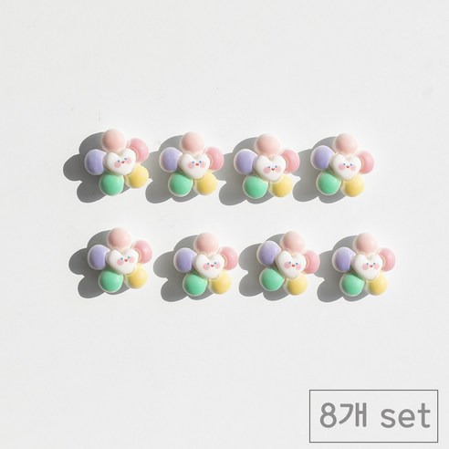 84x84 인테리어 냉장고 자석 마그넷, 무지개데이지8p
