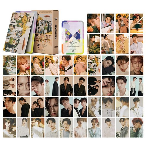 세븐틴 Seventeen LOMO 포카 54장 2종 세트 모음, 54장 세트 A