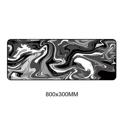 YJQ 대형 800x300 2/3mm 게이머 데스크 패드 노트북 마우스 매트 게임용 마우스 패드 XL 마우스 패드 PC 컴퓨터 키보드 데스크 매트 액세서리 카펫, YT-017-80X30_2MM Thickness