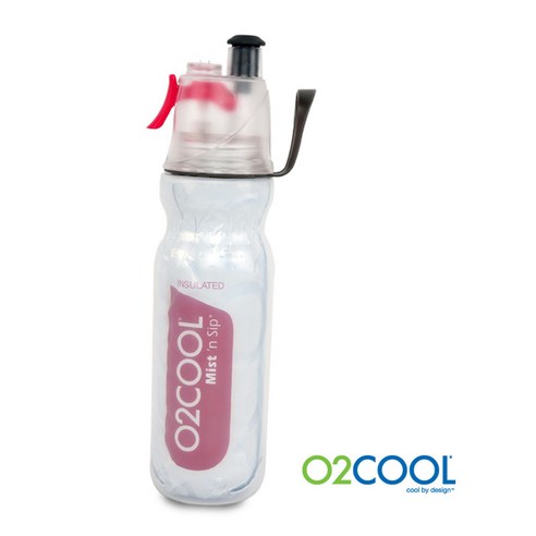 O2Cool 오투쿨 HMLDP07 스포츠물통 자전거 물병, Pink, 590ml