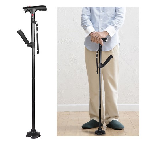 망원경 접을 수 있는 접히는 지팡이는 연장자를 위한 경보를 가진 믿을 수 있는 걷는 지팡이를 지도했습니다, {"크기":"하나"}, GERMANY