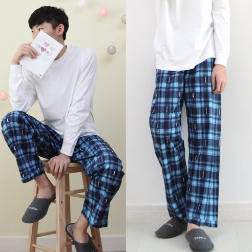 슬레진저 남성 코튼 체크 파자마: 편안한 밤, 활기찬 아침을 위한 선택