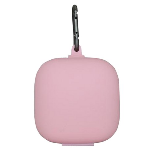 YSSHOP 야외 경량 및 내구성을위한 Powerbeats Pro 및 Carabiner 용 1 피스 실리콘 보호 스킨 커버, 핑크, 80x50mm